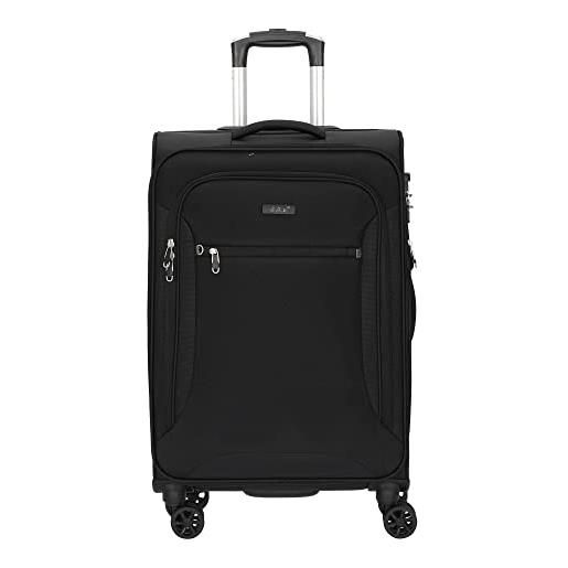 D & N d&n travel line 6404 bagaglio a mano, 68 cm, 70 liters, nero (schwarz)