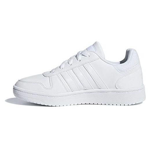 Adidas hoops 2.0 k, scarpe da basket, ftwr white/ftwr white/ftwr white, 28 eu