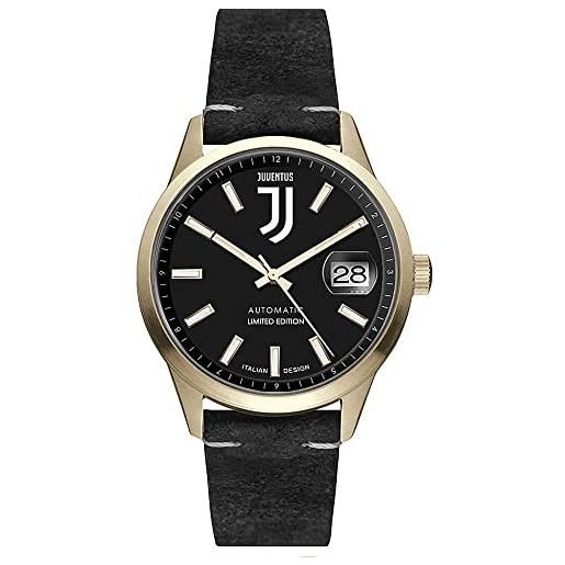 Juventus orologio automatico in acciaio con cinturino in pelle - 100% originale - 100% prodotto ufficiale - impermeabile fino a 5atm