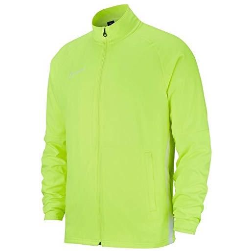 Nike academy19 track jacket, giacca unisex bambini, volt/white/white, s