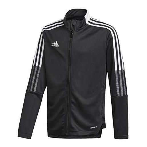 Adidas tiro21 tk jkt y, giacca da allenamento unisex-bambini, nero, 8 anni