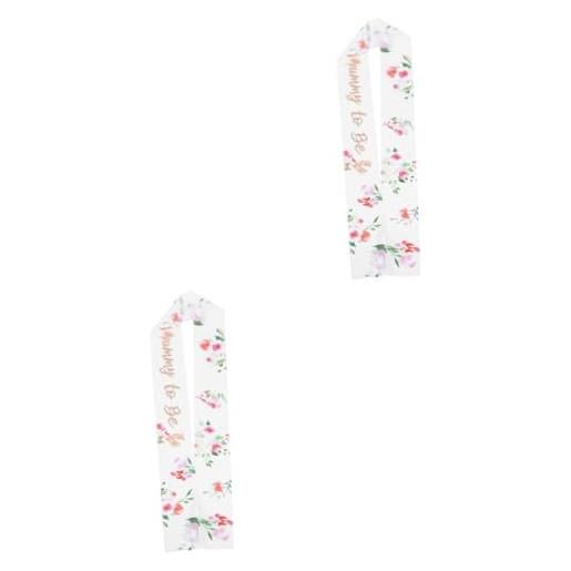 ibasenice 2 pezzi cintura per mamma in attesa decorazione rosa nastro di seta puntelli foto mamma da mamma da abbronzante forniture per feste raso per bambini