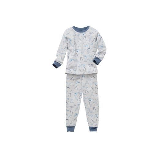 People Wear Organic pigiama in cotone biologico balena - col. Grigio chiaro