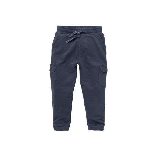 People Wear Organic pantalone tuta cargo in cotone bio - col. Blu scuro