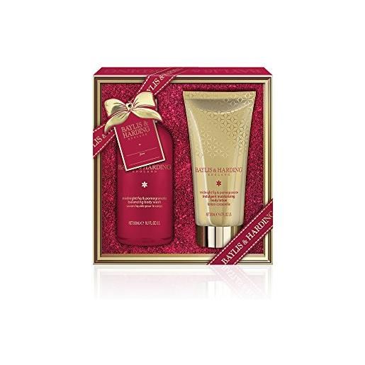 Baylis & Harding midnight fig and melograno bathing essentials set regalo