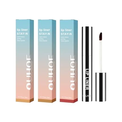 CIUWESA 3 colori matite contorno labbra, impermeabile bellezza trucco kit lipgloss liptints per le donne matita rossetto lifter regali