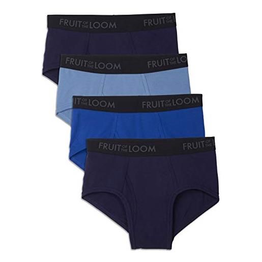 Fruit of the Loom men's breathable brief colors (pack of 4), assorted, large