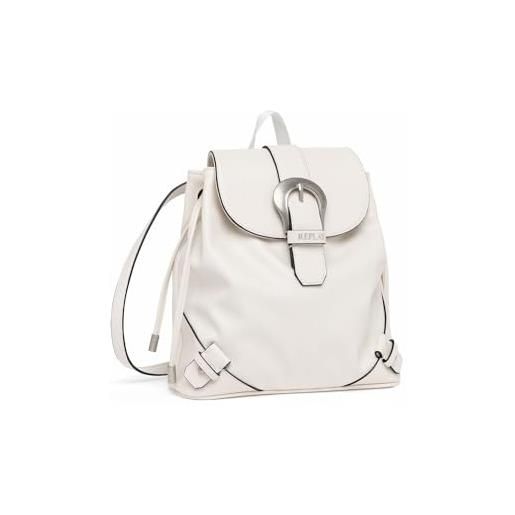 Replay borsa zaino da donna , bianca (dirty white 002), taglia unica