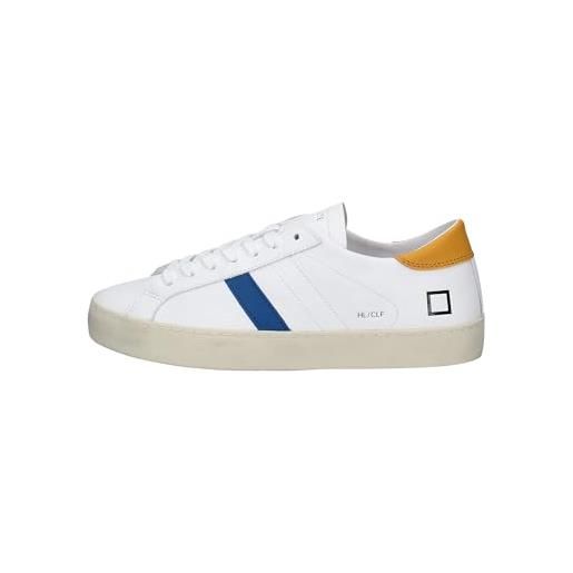 D.A.T.E. uomo hill low calf white-beige scarpa sneakers pelle bianco - 40