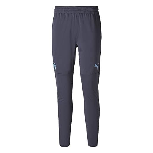 PUMA pantaloni da training per calcio olympique de marseille da uomo l bleu azur parisian night blue