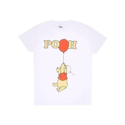 Disney t-shirt donne | tshirt donne winnie the pooh | regali winnie the pooh per donne | bianco | large