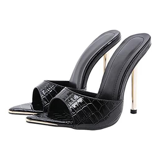 Holibanna delle pompe delle donne slipper sandali a punta open toe slip on pompe di estate scarpe tacco a spillo scarpe da sera per le signore del partito di nozze