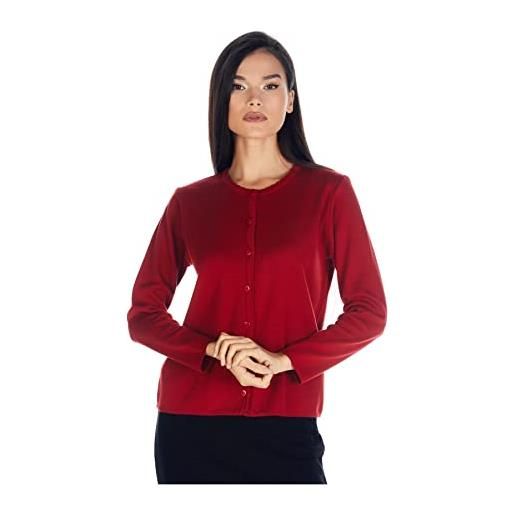 Crystal SOLO - maglione in cotone m l xl xxl, colore: rosso, xl