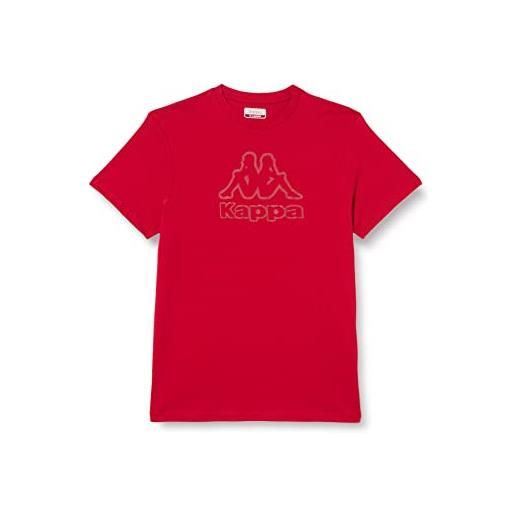 Kappa maglietta cremy, t-shirt ragazzi, peperoncino rosso, 10 anni