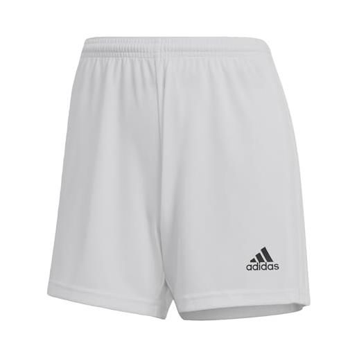 Adidas squad 21 sho w, pantaloncini donna, white/white, s