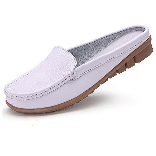 Aitaobao mocassini casuali da donna scarpe da guida piatte estivi morbida scarpe all'aria aperta pelle scarpe