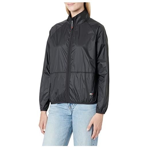 Tommy Hilfiger relaxed reversible windbreaker s10s101372 giacche a vento, nero (black), m donna