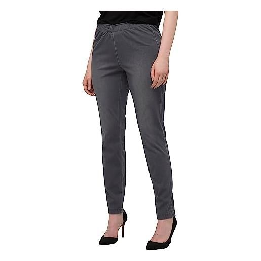 Ulla popken jersey-jeans hossen, grigio chiaro mélange, 42w x 32l donna
