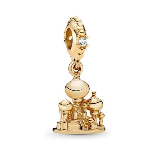 ZHANGCHEN perline placcate oro aladdin agrabah castle charms moschea fit originale pandora bracciali donna gioielli fai da te tuo