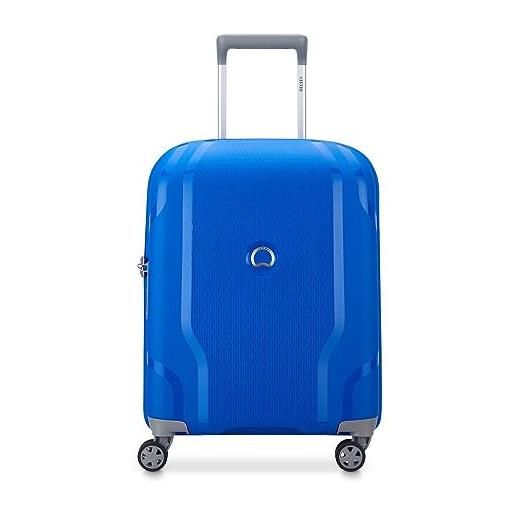 DELSEY PARIS - clavel - valigia cabina rigida slim - 55 x 40 x 20 cm - 35 litri - s - blu klein, blu klein, xs, valigia