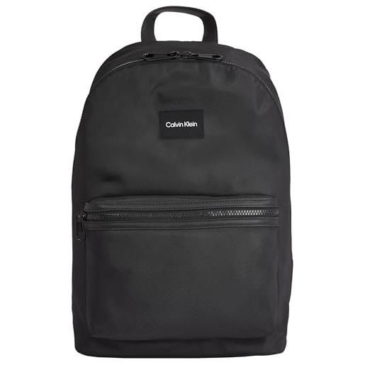 Calvin Klein zaino uomo essential campus bagaglio a mano, nero (ck black), taglia unica