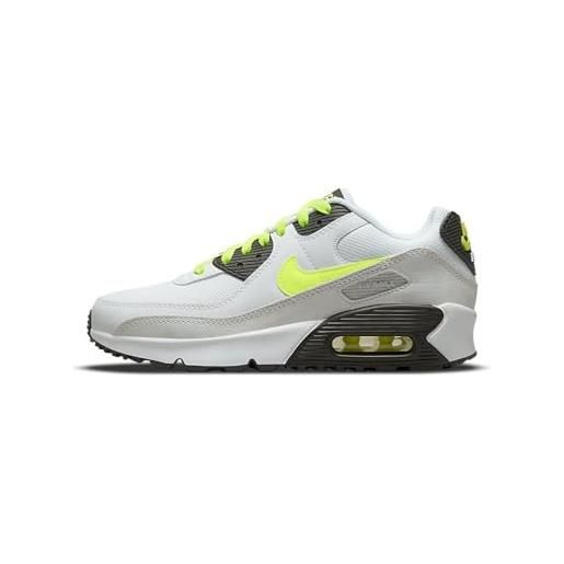 Nike air max 90 ltr (gs), sneaker, white volt black pure platinum, 39 eu