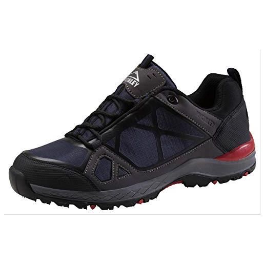 McKinley herren trekking-stiefel kona mid ii aqx, scarpe da arrampicata alta uomo, nero (black/red), 46 eu