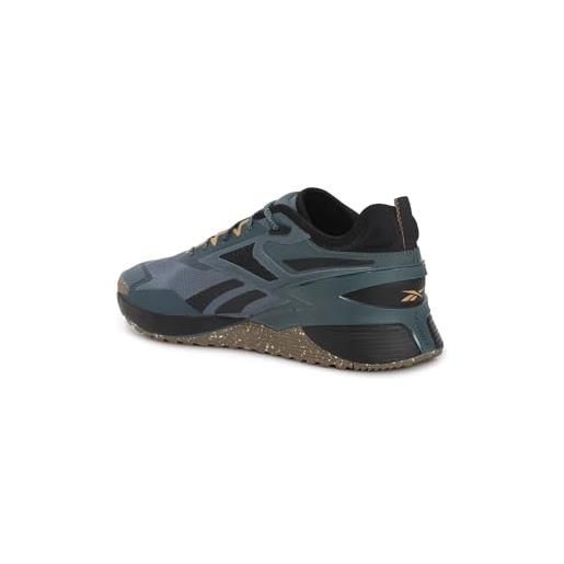 Reebok nano x3 avventura, scarpe da ginnastica unisex-adulto, cerchi blu f23 core nero corte marrone f23 r, 47 eu