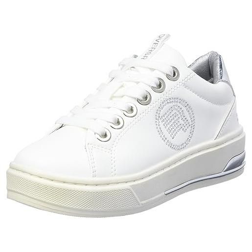 REPLAY fusion jr-1, scarpe da ginnastica bambina, 081 white silver, 29 eu