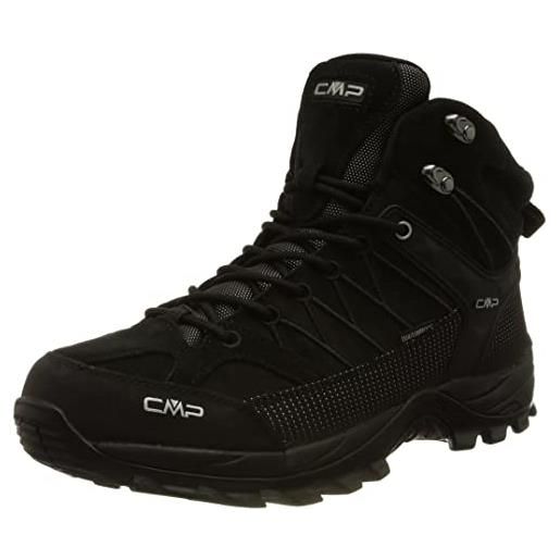 CMP rigel mid trekking shoes wp, scarpe da trekking uomo, nero-nero, 46 eu