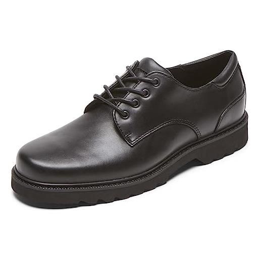 Rockport pelle northfield, scarpe con lacci uomo, nero, 44.5 eu
