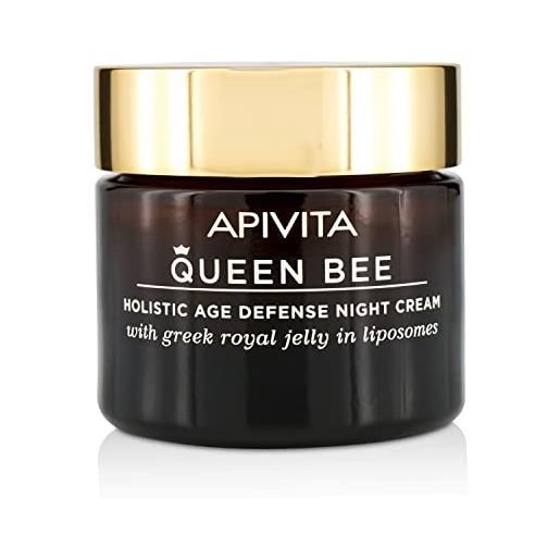 Apivita queen bee crema anti-age trattamento notte con la pappa reale, 50 ml