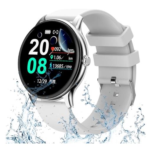 CBLBKID smart watch ladies, fitness tracker diy touch screen da 1,28 pollici, adatto per ios, android, con monitor di sonno, spo2, ip68 impermeabile orologio sportivo