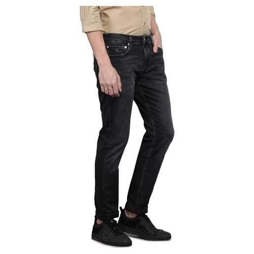 Calvin Klein Jeans calvin klein slim, jeans, uomo, 28w/32l, nero (denim black)