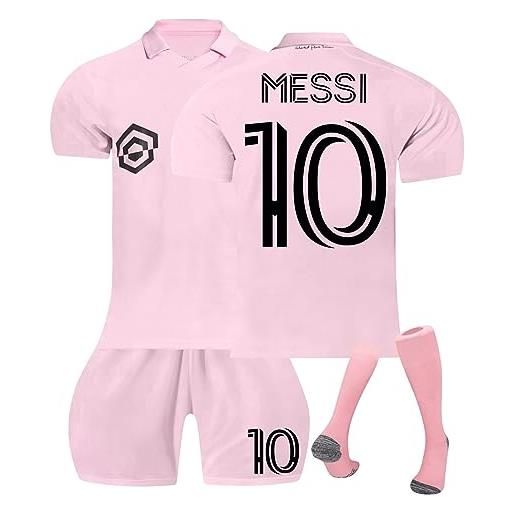 Generic maglie da calcio numero 10 per adulti e bambino, set maglie di calcio con calze, t-shirt pantaloncini di calcio