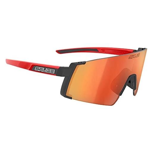 SALICE occhiali da sole 027 black red/rw red idro cat. Clear lens taglia unica unisex