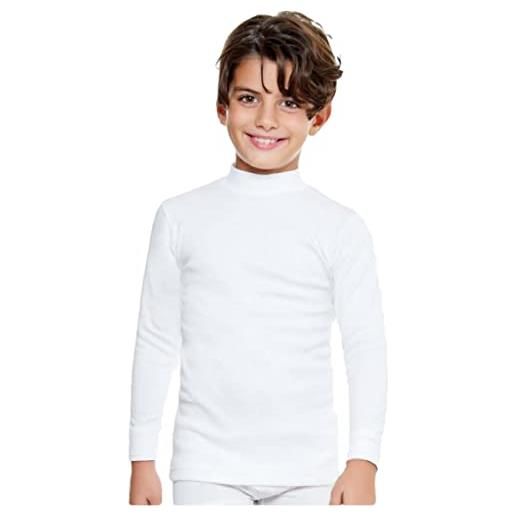Enrico Coveri 3 pezzi maglia lupetto bambino et 4205 manica lunga in caldo cotone. Bianco 11-12 anni
