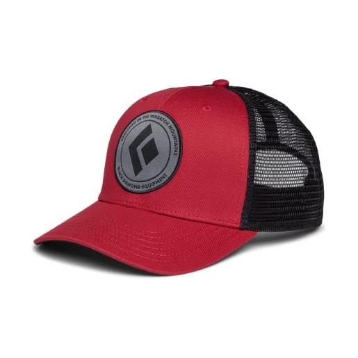 Black Diamond trucker hat, rosso
