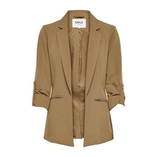 Only onlkayle-orleen 3/4 blazer cc tlr, toasted coconut, 38 donna