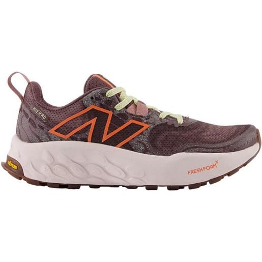 NEW BALANCE scarpe fresh foam x hierro v8 donna licorice/gulf red/pink granite