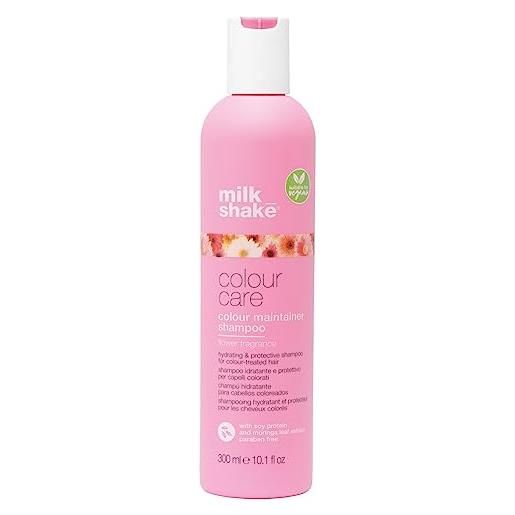 milk_shake® | colour maintainer shampoo flower fragrance | shampoo idratante e protettivo per capelli colorati | 300 ml | versione vegan