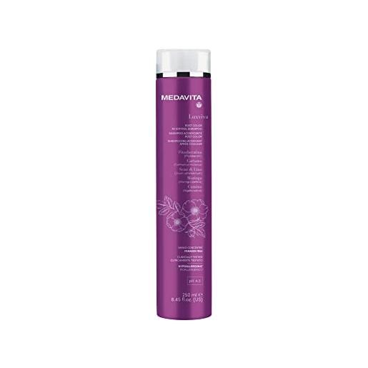 Medavita, luxviva color care, shampoo acidificante post color, ph 4.5, 250 ml