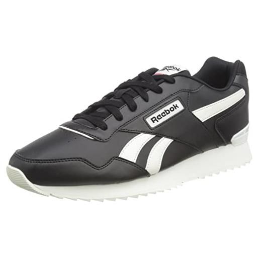Reebok glide ripple clip, sneaker unisex-adulto, core black core black pure grey 5, 44 eu