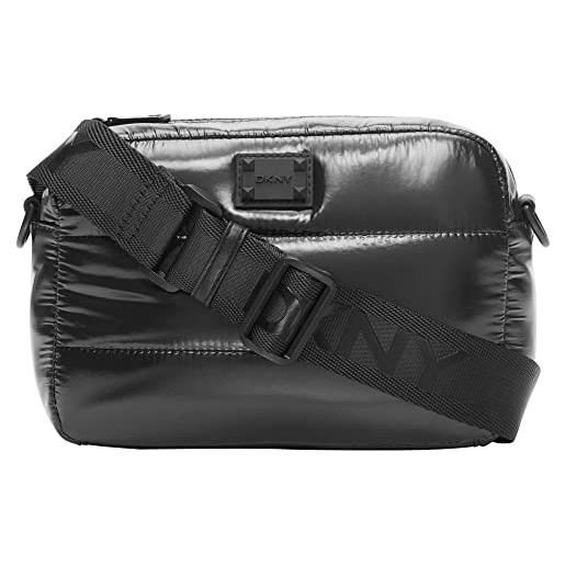 DKNY borsa per fotocamera avia, tracolla donna, nero/nero, taglia unica