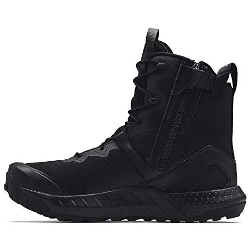 Under Armour ua micro g valsetz zip, scarpa da trail running uomo, 42 eu, nero (black / black / jet gray)
