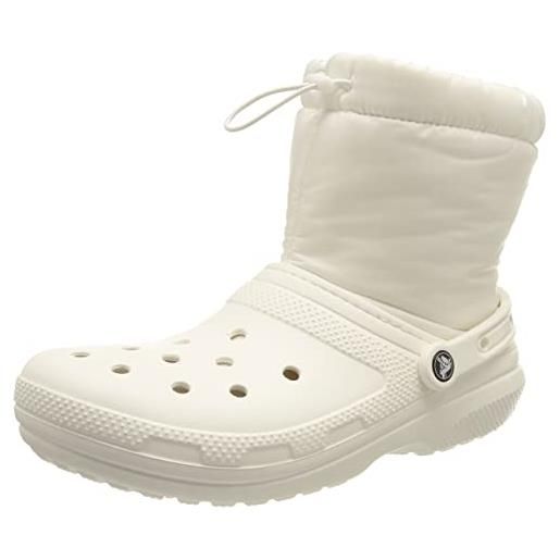 Crocs classic lined neo puff boot, stivali invernali, nero, 38/39 eu