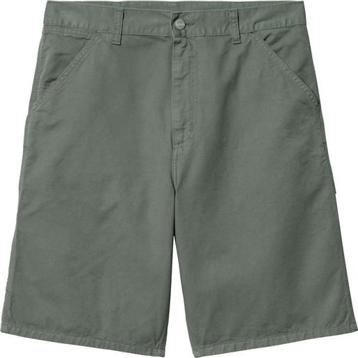 Carhartt - pantaloncini cargo - single knee short park per uomo in cotone - taglia 28 us, 29 us, 30 us, 31 us, 32 us, 33 us, 34 us, 36 us - verde