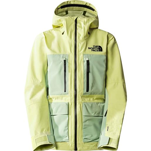 The North Face - giacca da sci - w dragline jacket sun sprite/misty sage per donne in nylon - taglia m, l - giallo