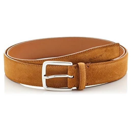 GANT classic suede belt, cintura uomo, beige ( sugar almond ), 75cm/30w