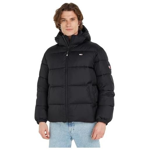 Tommy Jeans tjm essential puffer jacket ext dm0dm18487 giacca trapuntata, nero (black), xs uomo